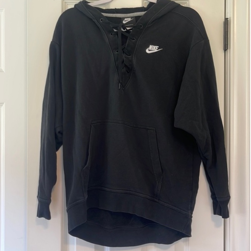 Nike hoodie , lace up hockey style front